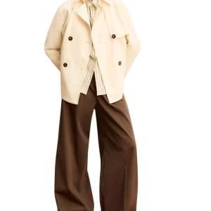 trench donna bianco